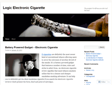 Tablet Screenshot of logicelectroniccigarette.wordpress.com