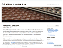 Tablet Screenshot of oakstate.wordpress.com