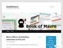 Tablet Screenshot of bookofmavro.wordpress.com