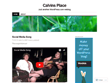 Tablet Screenshot of calvinsplace.wordpress.com