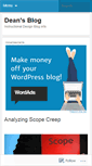 Mobile Screenshot of deanmatthews.wordpress.com