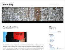 Tablet Screenshot of deanmatthews.wordpress.com