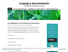 Tablet Screenshot of lenguajeydocumentacion.wordpress.com