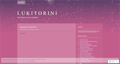 Desktop Screenshot of lukitorini.wordpress.com