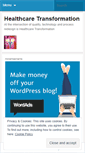 Mobile Screenshot of healthcaretransformed.wordpress.com
