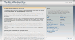 Desktop Screenshot of liquidfasting.wordpress.com