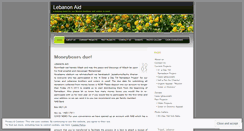 Desktop Screenshot of lebanonaid.wordpress.com