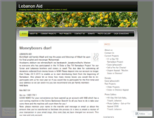 Tablet Screenshot of lebanonaid.wordpress.com