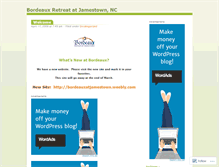 Tablet Screenshot of bordeauxretreat.wordpress.com