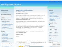 Tablet Screenshot of discursionesabsurdas.wordpress.com