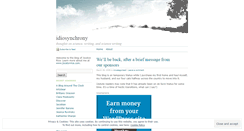 Desktop Screenshot of idiosynchrony.wordpress.com