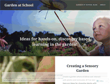 Tablet Screenshot of gardenatschool.wordpress.com