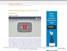 Tablet Screenshot of monicacanteros.wordpress.com