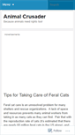 Mobile Screenshot of animalcrusader.wordpress.com