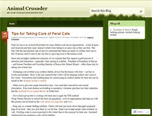 Tablet Screenshot of animalcrusader.wordpress.com