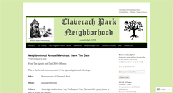 Desktop Screenshot of claverachparkneighborhood.wordpress.com