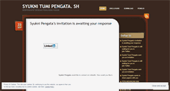 Desktop Screenshot of pengata.wordpress.com