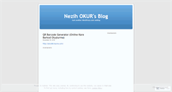Desktop Screenshot of nezihokur.wordpress.com