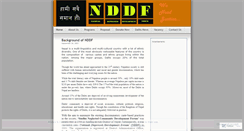 Desktop Screenshot of nddf.wordpress.com