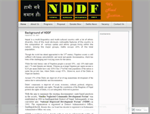 Tablet Screenshot of nddf.wordpress.com