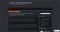 Desktop Screenshot of aneededintervention.wordpress.com