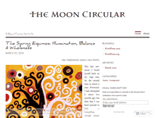 Tablet Screenshot of mooncircular.wordpress.com