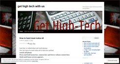 Desktop Screenshot of gethightech.wordpress.com