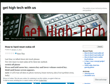 Tablet Screenshot of gethightech.wordpress.com