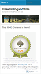Mobile Screenshot of liferamblingsofchris.wordpress.com