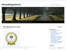 Tablet Screenshot of liferamblingsofchris.wordpress.com