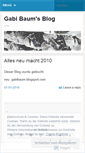 Mobile Screenshot of gabibaum.wordpress.com
