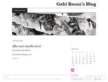 Tablet Screenshot of gabibaum.wordpress.com