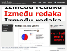 Tablet Screenshot of izmedjuredaka.wordpress.com