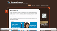 Desktop Screenshot of orangeafterglow.wordpress.com