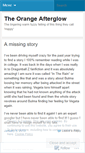 Mobile Screenshot of orangeafterglow.wordpress.com