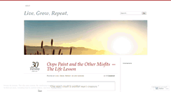 Desktop Screenshot of livegrowrepeat.wordpress.com