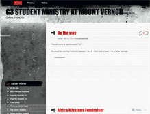 Tablet Screenshot of g3studentministry.wordpress.com