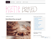 Tablet Screenshot of katiebaked.wordpress.com