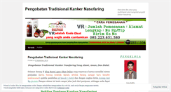 Desktop Screenshot of pengobatantradisionalkankernasofaring46.wordpress.com