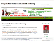 Tablet Screenshot of pengobatantradisionalkankernasofaring46.wordpress.com