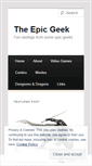 Mobile Screenshot of epicgeek.wordpress.com
