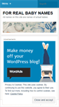 Mobile Screenshot of names4real.wordpress.com