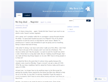 Tablet Screenshot of mybestlife.wordpress.com