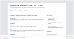 Desktop Screenshot of handymandubai.wordpress.com