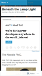 Mobile Screenshot of beneaththelamplight.wordpress.com