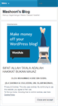 Mobile Screenshot of mashoori.wordpress.com