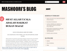Tablet Screenshot of mashoori.wordpress.com