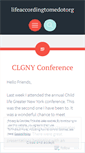 Mobile Screenshot of lifeaccordingtomedotorg.wordpress.com