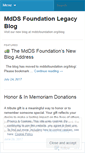 Mobile Screenshot of mddsfoundation.wordpress.com