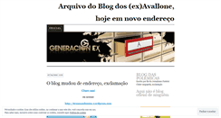 Desktop Screenshot of blogdoavallone.wordpress.com